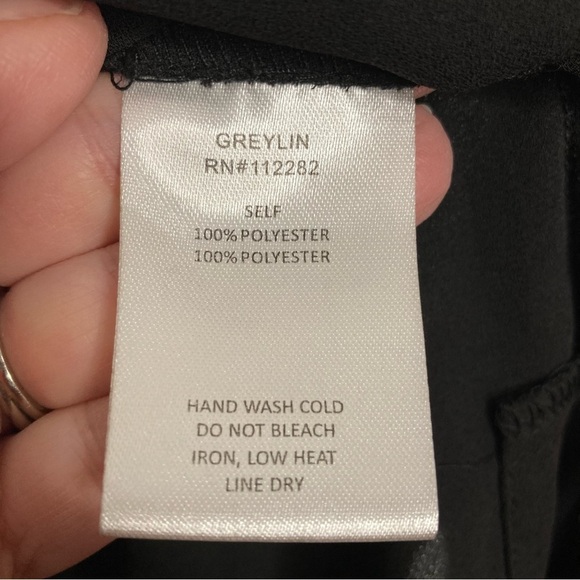 Greylin Black Semi-Sheer Long Sleeves w/Lacing Sz M - Picture 12 of 13